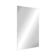 3453-Edelstahlspiegel rechteckig selbstklebend, H. 600 mm