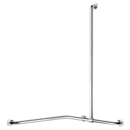 5481P-2-Wand-Duschhandlauf mit verstellbarer vertikaler Stange, glänzend