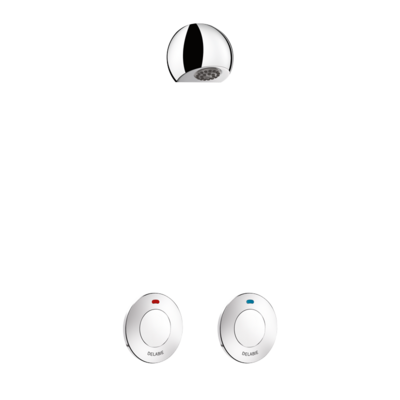 Duschkombination TEMPOSTOP mit 2 Betätigungsknöpfen
